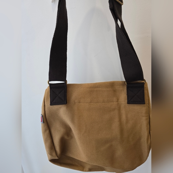 VIMY RED CANOE Canvas Messenger Bag Brown Shoulder Ajustable Strap 16x14 - Picture 3 of 9